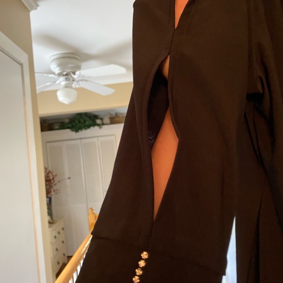 NWT Dressbarn Black Rhinestone top - Picture 5 of 13